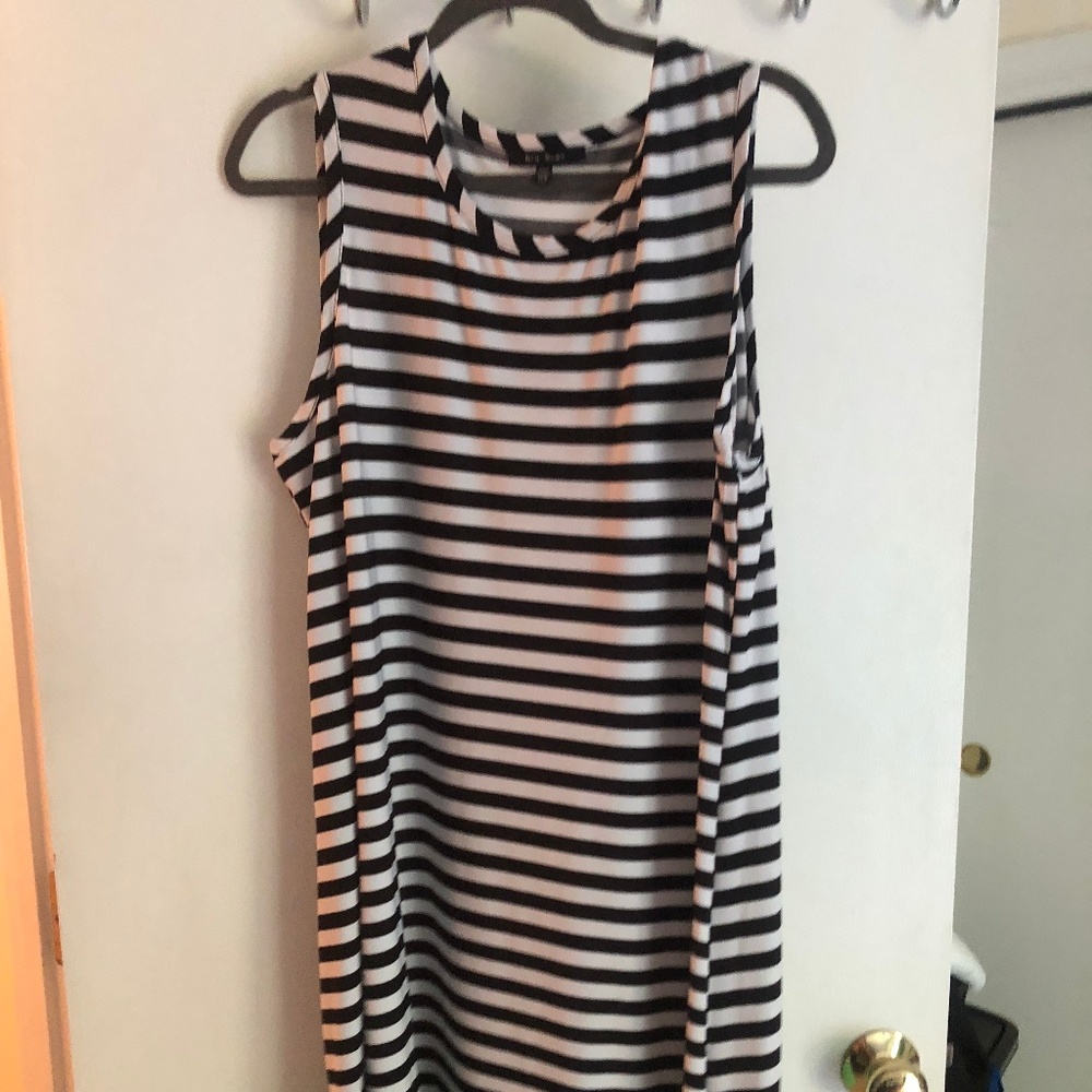 Black and White Striped dress
